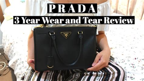 prada saffiano wear and tear